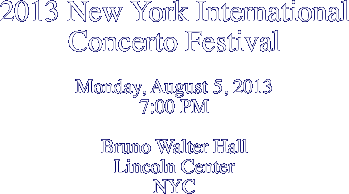2013 New York International Concerto