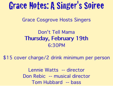 Grace Notes: A Singer's Soiree