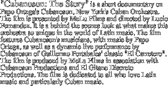 "Cubanoson: The Story" is a